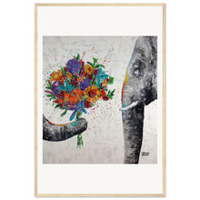 Load image into Gallery viewer, Dont Eat My Flowers Again Wooden Framed Print