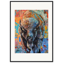 Load image into Gallery viewer, Buffalo Wooden Framed Print