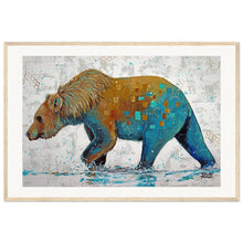 Load image into Gallery viewer, Blue Bottom Museum-Quality Matte Wooden Framed