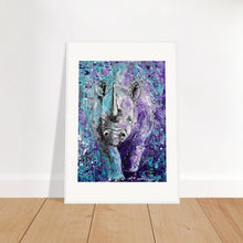 Load image into Gallery viewer, Rhinos Can Do Whatever They Want Print Wooden Framed