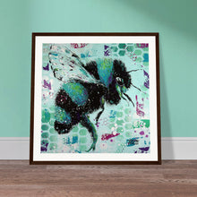 Load image into Gallery viewer, If you were a Bee you would see like me Print Wooden Framed