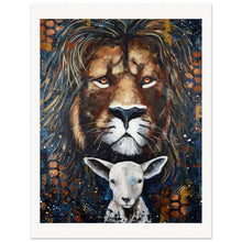 Load image into Gallery viewer, Lion And Lamb Museum-Quality Matte Paper