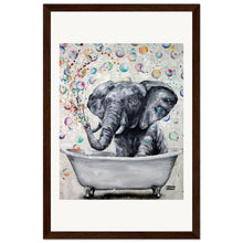 Load image into Gallery viewer, Blowing Bubbles Wooden Framed Print