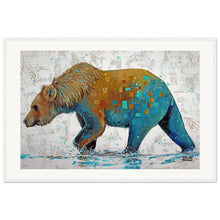 Load image into Gallery viewer, Blue Bottom Museum-Quality Matte Wooden Framed