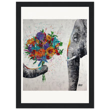 Load image into Gallery viewer, Dont Eat My Flowers Again Wooden Framed Print