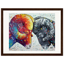 Load image into Gallery viewer, When Opposites Collide Print Wooden Framed