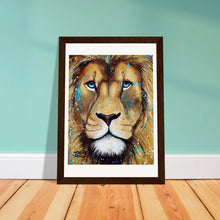Load image into Gallery viewer, Blue Eyes Wooden Framed Print