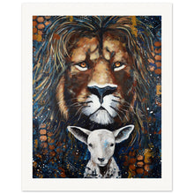 Load image into Gallery viewer, Lion And Lamb Museum-Quality Matte Paper