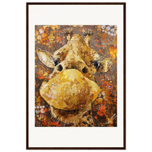 Load image into Gallery viewer, Long Neck, Long Lashes Museum-Quality Wooden Framed Print