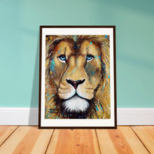 Load image into Gallery viewer, Blue Eyes Wooden Framed Print