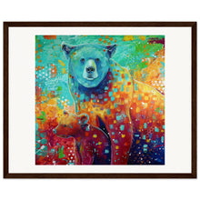 Load image into Gallery viewer, Mama And Baby Bear Print Wooden Framed