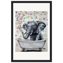 Load image into Gallery viewer, Blowing Bubbles Wooden Framed Print