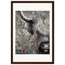 Load image into Gallery viewer, Hair In My Eyes Print Wooden Framed