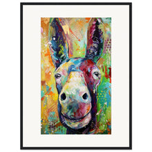 Load image into Gallery viewer, Two Jackasses Staring At Each Other Wooden Framed Print