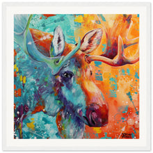 Load image into Gallery viewer, Cosmic Moose Wooden Framed Print