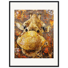 Load image into Gallery viewer, Long Neck, Long Lashes Museum-Quality Wooden Framed Print