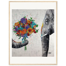 Load image into Gallery viewer, Dont Eat My Flowers Again Wooden Framed Print