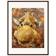Load image into Gallery viewer, Long Neck, Long Lashes Museum-Quality Wooden Framed Print