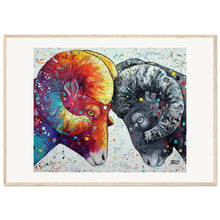 Load image into Gallery viewer, When Opposites Collide Print Wooden Framed