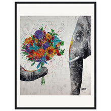 Load image into Gallery viewer, Dont Eat My Flowers Again Wooden Framed Print