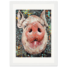 Load image into Gallery viewer, Oink Until Your Hearts Content Print Wooden Framed