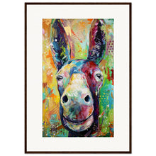 Load image into Gallery viewer, Two Jackasses Staring At Each Other Wooden Framed Print