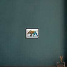 Load image into Gallery viewer, Blue Bottom Museum-Quality Matte Wooden Framed