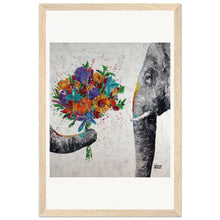 Load image into Gallery viewer, Dont Eat My Flowers Again Wooden Framed Print