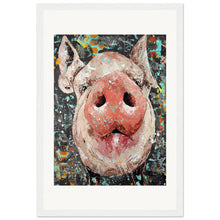 Load image into Gallery viewer, Oink Until Your Hearts Content Print Wooden Framed