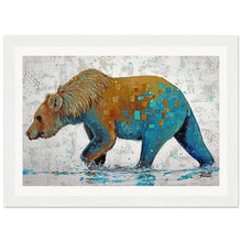 Load image into Gallery viewer, Blue Bottom Museum-Quality Matte Wooden Framed