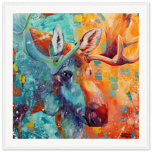 Load image into Gallery viewer, Cosmic Moose Wooden Framed Print