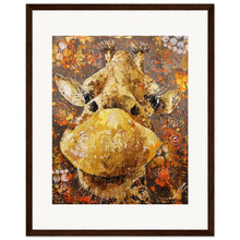 Load image into Gallery viewer, Long Neck, Long Lashes Museum-Quality Wooden Framed Print