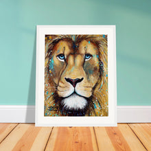 Load image into Gallery viewer, Blue Eyes Wooden Framed Print