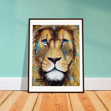Load image into Gallery viewer, Blue Eyes Wooden Framed Print