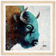 Load image into Gallery viewer, Side Eye Sam Print Wooden Framed