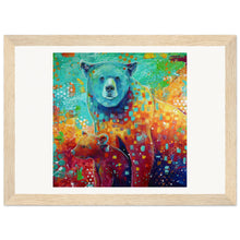 Load image into Gallery viewer, Mama And Baby Bear Print Wooden Framed