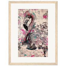 Load image into Gallery viewer, Flamingo Wooden Framed Print