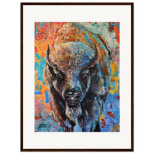 Load image into Gallery viewer, Buffalo Wooden Framed Print