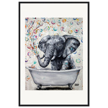 Load image into Gallery viewer, Blowing Bubbles Wooden Framed Print
