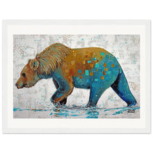 Load image into Gallery viewer, Blue Bottom Museum-Quality Matte Wooden Framed