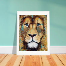 Load image into Gallery viewer, Blue Eyes Wooden Framed Print