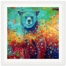 Load image into Gallery viewer, Mama And Baby Bear Print Wooden Framed