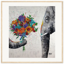 Load image into Gallery viewer, Dont Eat My Flowers Again Wooden Framed Print