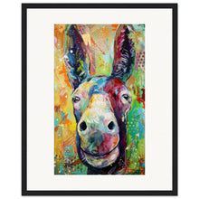 Load image into Gallery viewer, Two Jackasses Staring At Each Other Wooden Framed Print