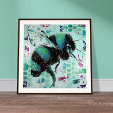 Load image into Gallery viewer, If you were a Bee you would see like me Print Wooden Framed