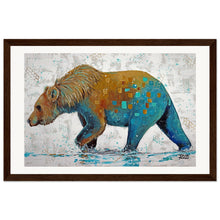 Load image into Gallery viewer, Blue Bottom Museum-Quality Matte Wooden Framed