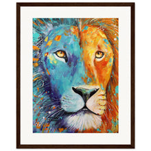 Load image into Gallery viewer, Lionheart Wooden Framed Print
