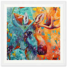 Load image into Gallery viewer, Cosmic Moose Wooden Framed Print