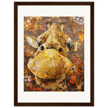 Load image into Gallery viewer, Long Neck, Long Lashes Museum-Quality Wooden Framed Print