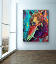 Load image into Gallery viewer, Bear Saves Fish From Drowning sold